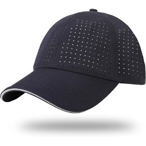 قبعة بيسبول كبيرة الحجم XL XXL سريعة الجفاف للرجال، قبعات Snapback كبيرة الأداء، قبعة كرة شبكية مقطوعة بالليزر للرؤوس الكبيرة 23.5"-26" in Kuwait