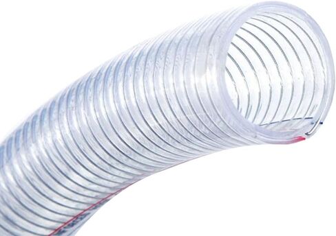PVC tube steel wire reinforced tubing, PVC Steel Wire Clear Reinforced Hose Tube 100mm/110mm x 5mm for Hydraulic Water Pump Tubing Pipe 1 Meter(110mm x 5mm) in Saudi Arabia