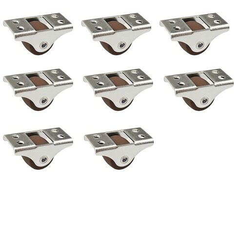0.5 Inch Small Caster Wheels Low Profile Soft Rubber Wheel Rolling Castor Rigid Silent 1Pcs(4 pcs Directional) in Saudi Arabia