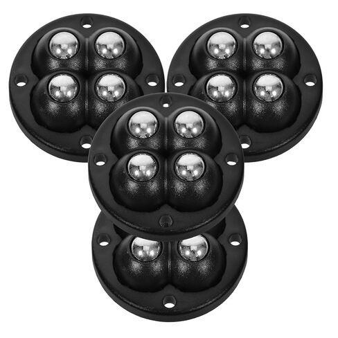 SHERCHPRY 4Pcs Self-Adhesive Mini Caster Wheels 360° Steel Ball Swivel Rollers for Furniture, Kitchen Appliances, Office Chair Wheels with Sticky Base in Saudi Arabia