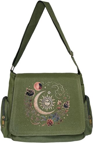 VODIU Personalized Pattern Messenger Bag Cute Canvas Crossbody Bags for Women/Men Shoulder Handbags Hobo Purses with Pockets in Saudi Arabia