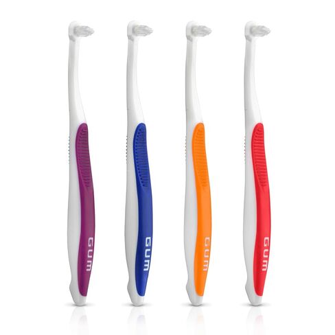فرشاة أسنان GUM End Tuft، 308PD، رأس صغير جدًا، شعيرات ناعمة، عينة احترافية، 12 قطعة in Saudi Arabia