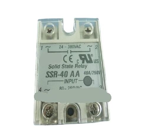 1PCS SSR-40AA 40A Solid State Relay, Single-Phase SSR Input 80-250VAC Output 24-380VAC in Kuwait