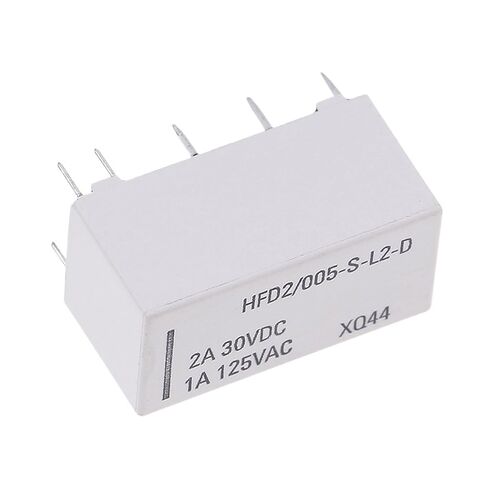 1PCS 12V Coil bistable Latching Relay DPDT 30VDC 2A 1A 125VAC HFD2/005-S-L2-D Relay in Kuwait