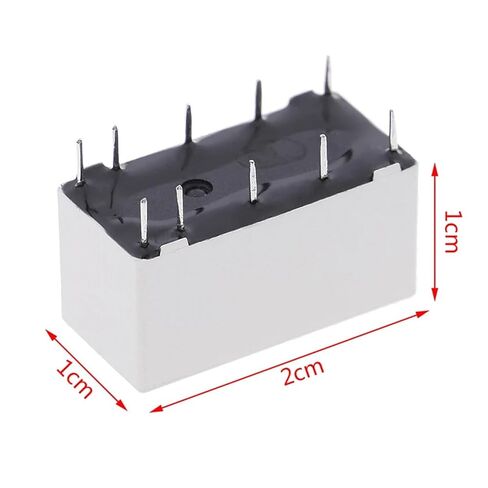 1PCS 12V Coil bistable Latching Relay DPDT 30VDC 2A 1A 125VAC HFD2/005-S-L2-D Relay in Kuwait
