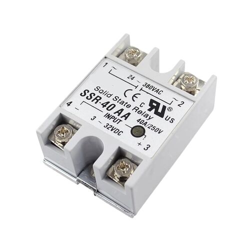 1 قطعة 40A مرحل الحالة الصلبة SSR-40AA مدخلات 80-250VAC مخرج 24-380VAC in Kuwait