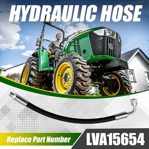 Hydraulic Hose Compatible With John Deere 3025E 3032E 3036E 3038E Eaton Compact Utility Tractor Steering 32/3 Oil Line 5800 Psi Anti-Abrasion Replace for LVA15654 in Saudi Arabia