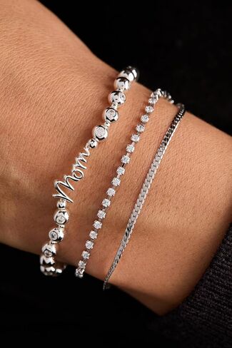 سوار كريستال مطاطي طويل من Alex and Ani Mom للنساء in Kuwait