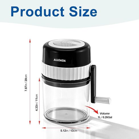 Snow Cone Machine - Slushie Ice Machine, Manual Shaved Ice Machine for Snow Cones, Portable Snowcone Machine Maker and Ice Shaver in Saudi Arabia