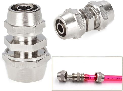 PU PG 4MM 6 8 10 12 14 16MM Straight Type Push in Fittings Pneumatic For Air Pipe Qucik Connector(6-10) in Saudi Arabia