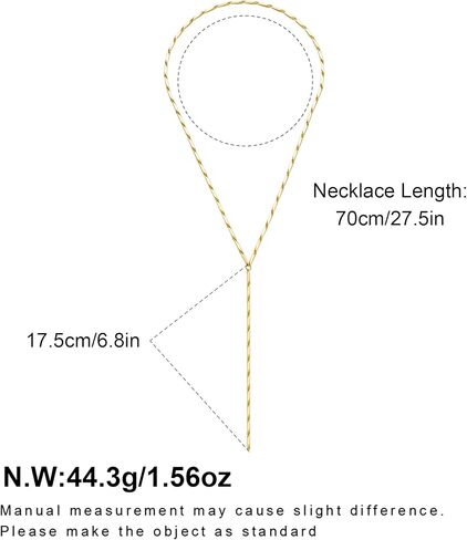 FAMARINE Gold Beaded Lariat Necklace Y Shaped Long Necklace Necklaces for Women Dainty Jewelry in Saudi Arabia