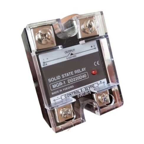 1 قطعة 40A مرحلة واحدة تتابع الحالة الصلبة تحميل الجهد 24-220VDC التحكم الجهد 3-32VDC SSR MGR-1 DD220D40 in Kuwait