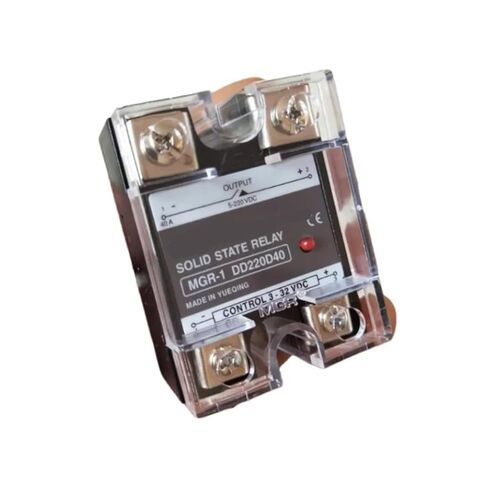 1 قطعة 40A مرحلة واحدة تتابع الحالة الصلبة تحميل الجهد 24-220VDC التحكم الجهد 3-32VDC SSR MGR-1 DD220D40 in Kuwait