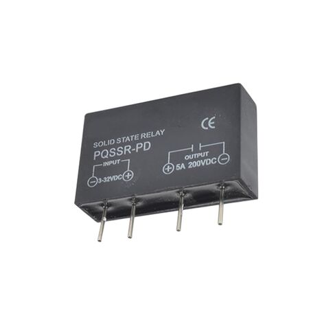 1 قطعة PQLYT PCB تركيب SSR رقيقة جدا 5A PCB تتابع الحالة الصلبة المدخلات 3-32VDC الإخراج 5-200VDC in Kuwait