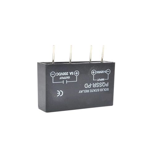 1 قطعة PQLYT PCB تركيب SSR رقيقة جدا 5A PCB تتابع الحالة الصلبة المدخلات 3-32VDC الإخراج 5-200VDC in Kuwait