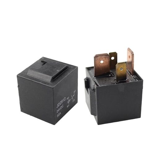 1 قطعة دبوس النحاس DC24V 4 دبوس 80A مرحل السيارة سبائك الفضة الاتصال in Kuwait