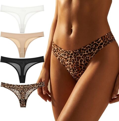 Seamless Women Underwear Thongs,No Show Ladies Thong,No Line Breathable Comfortable Panties,low waist Bikini Underwear in Saudi Arabia