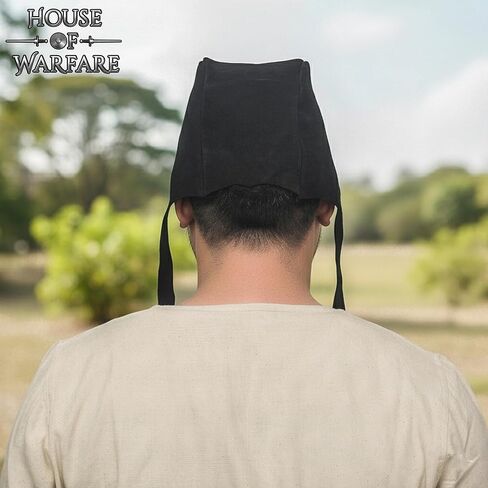 Handcrafted Genuine Leather Peasant’s Cap – Medieval Hood | Renaissance, LARP & Viking Costume Accessory in Saudi Arabia