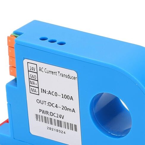 جهاز إرسال تيار متردد DC4 20mA محول تيار من نوع قاعة الإخراج للتحكم في توزيع الطاقة AC0 100A أنظمة مراقبة ذكية مادة ABS in Kuwait