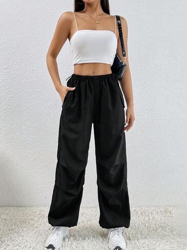 Womens Casual Loose Fit Lightweight Fashion Trendy Pants Daily Comfort Vacation Pant in Saudi Arabia