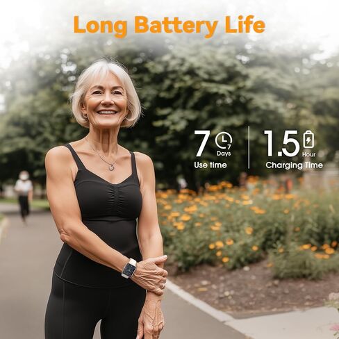 DAVIKO Pedometer Watch Senior Friendly No App/Phone Required,Waterproof Fitness Tracker Watch with Heart Rate Sleep Monitor Activity Tracker, Step Counter for Walking, Smart Watches for Women Men in Saudi Arabia