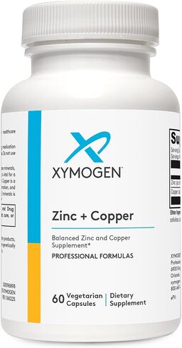 XYMOGEN الزنك + النحاس - مكمل معدني أساسي لجهاز المناعة والدعم الأنزيمي - تركيبة متوازنة من الزنك والنحاس - 60 كبسولة in Kuwait