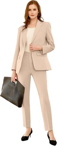 Women's Suits for Work Professional, Dressy Pant Suits for Women 2 Piece Outfits, Business Suit Set for Work in Saudi Arabia