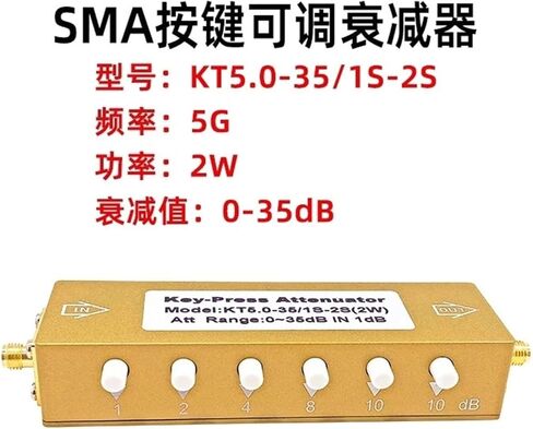 Adjustable Attenuator SMA/N 0-90dB 3G 4 GHZ Button Step Adjustable Attenuator(NO.7) in Kuwait