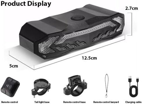 Smart Bike Accessories, USB Wireless Remote Control Six Lighting Modes, Brake Sensing in Kuwait