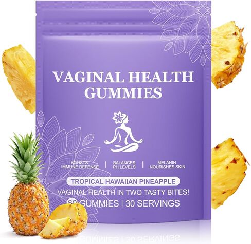 Premium Feminine Balance Gummies,Vital Vaginal Probiotics Source Feminine Gummies,Pineapple Flavor for Women ph,for Women of All Ages - Probiotics for Digestion, Gut Health, Immune Support in Kuwait