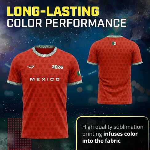 3N2 Mexico Fan Shirt – Breathable Lightweight Soccer Supporter Tee for Game Day, Training & Casual Wear (Unisex) in Kuwait