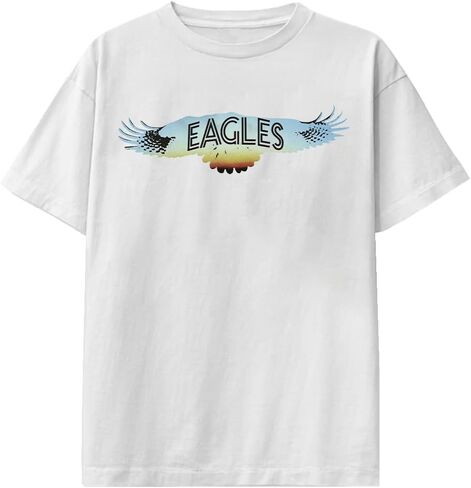 Eagles Unisex Adult Official Merch Sunset Wings T-Shirt, White in Saudi Arabia