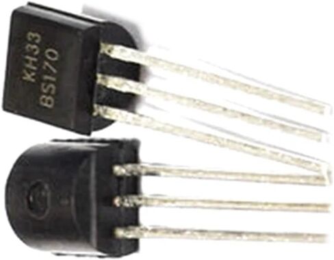 BS170 170 MOSFET N-Channel 60V 50mA TO-92 0.5A / 600V FET TO92 Triode Transistor 20Pcs ﻿ in Kuwait