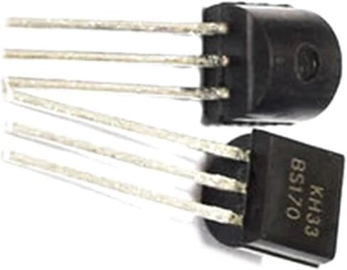 BS170 170 MOSFET N-Channel 60V 50mA TO-92 0.5A / 600V FET TO92 Triode Transistor 20Pcs ﻿ in Kuwait