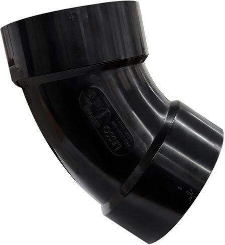 Lesso 3'' ABS 45 Degree Elbow, 3 Inch ABS DWV Pipe Fittings (Hub x Hub), Need to Use Solvent Weld in Kuwait