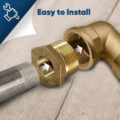 العرض العملاق CSCV2002 2 بوصة ذكر × 1 بوصة أنثى NPT جلبة خالية من الرصاص، ملائمة مع هيكل نحاسي سداسي الرأس، مقاومة أعلى للتآكل، اقتصادية وسهلة التركيب in Kuwait