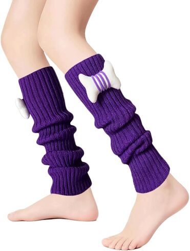 Leg Warmers for Women Girl 80s Leg Warmers Cable Knit Socks for Y2k ballet Figure Skating Rave Accessories in Saudi Arabia