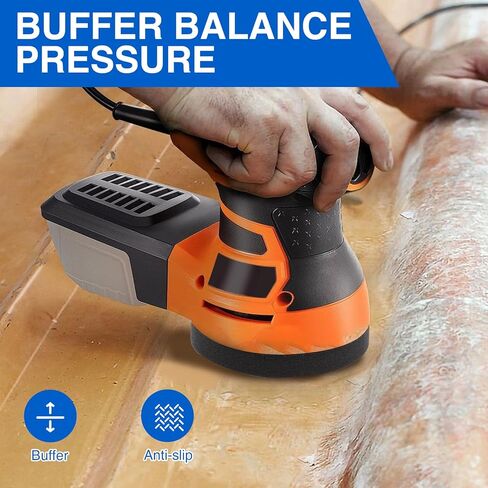 12 Pcs 5 Inch 8 Holes Foam Sander Pad for Orbital Sander, Hook Sponge Sanding Pads and Soft Density Interface for Electric Sander in Kuwait