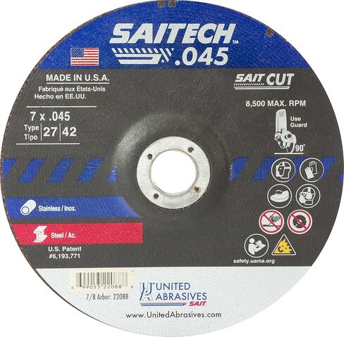 22088 7X.045x7/8 SAITECH عجلات مقطوعة عالية الأداء، 50 حزمة in Kuwait