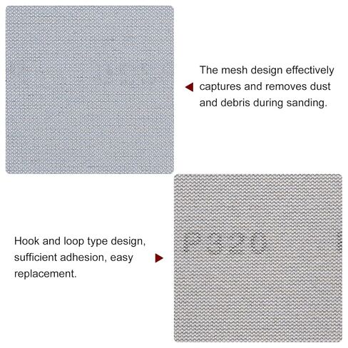 5pcs Mesh Sanding Sheets 320 Grits 2.8" x 5" Ceramic Abrasive Wet Dry Sandpaper Dust-Free Hook and Loop Abrasive Pads for Car Woodworking Metal Polishing & Grinding in Kuwait