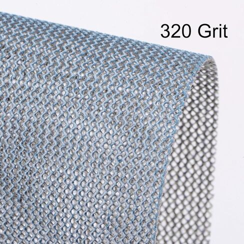 5pcs Mesh Sanding Sheets 320 Grits 2.8" x 5" Ceramic Abrasive Wet Dry Sandpaper Dust-Free Hook and Loop Abrasive Pads for Car Woodworking Metal Polishing & Grinding in Kuwait
