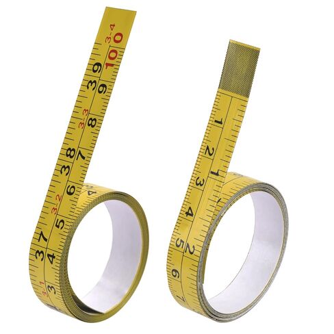 2 Pack Self-Adhesive Measuring Tape, 78 Inch Peel and Stick Ruler with Imperial & Metric Scales - Left-to-Right Reading, Waterproof for Workbench, Table Saw, Workshop, Craft Table (78Inch - 2Pack) in Saudi Arabia