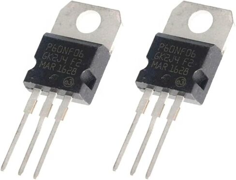 P60NF06 STP60NF06 MOSFET N أنبوب التأثير الميداني 60 فولت 60 أمبير TO-220 10 قطعة in Kuwait