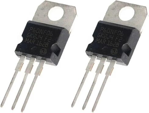 P60NF06 STP60NF06 MOSFET N أنبوب التأثير الميداني 60 فولت 60 أمبير TO-220 10 قطعة in Kuwait