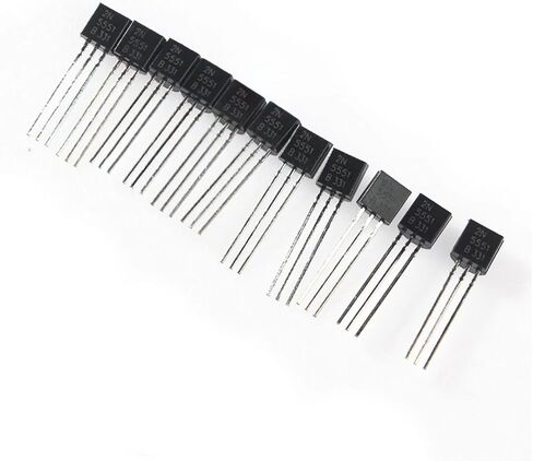 2N5551 2N5401 NPN مجموعة الترانزستور TO-92 مجموعة المكونات الإلكترونية للترانزستورات التبديل 50 قطعة in Kuwait