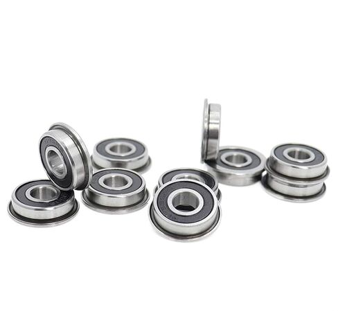 Bimetal Seal Shield Micro deep Groove Bearing 10pcs F695-2RS 5X13x4mm Flanged Miniature Deep Ball Bearings 3D Printer in Kuwait