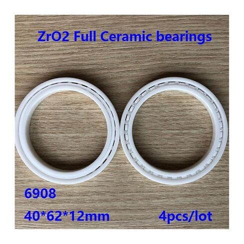4pcs 6908 40 * 62 12mm Full Ceramic Bearings deep Groove Ball 40×62×12mm in Kuwait