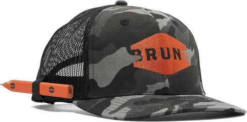 Brunt Curved Brim Snapback - قبعة عمل مع حامل قلم رصاص مدمج - مقاس واحد يناسب الجميع in Saudi Arabia