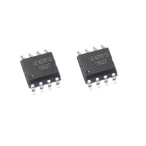 ULN2001 ULN2001D ULN2001DS 2001D 2001 SOP-8 SMD SOP8 شرائح ثلاث قنوات التتابع سائق IC 10 قطعة in Kuwait