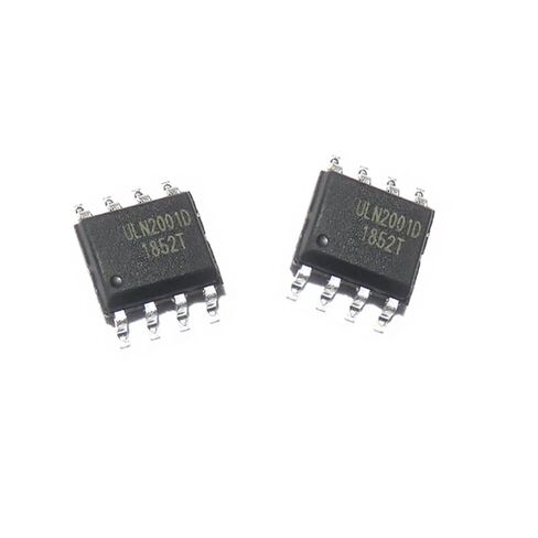 ULN2001 ULN2001D ULN2001DS 2001D 2001 SOP-8 SMD SOP8 شرائح ثلاث قنوات التتابع سائق IC 10 قطعة in Kuwait